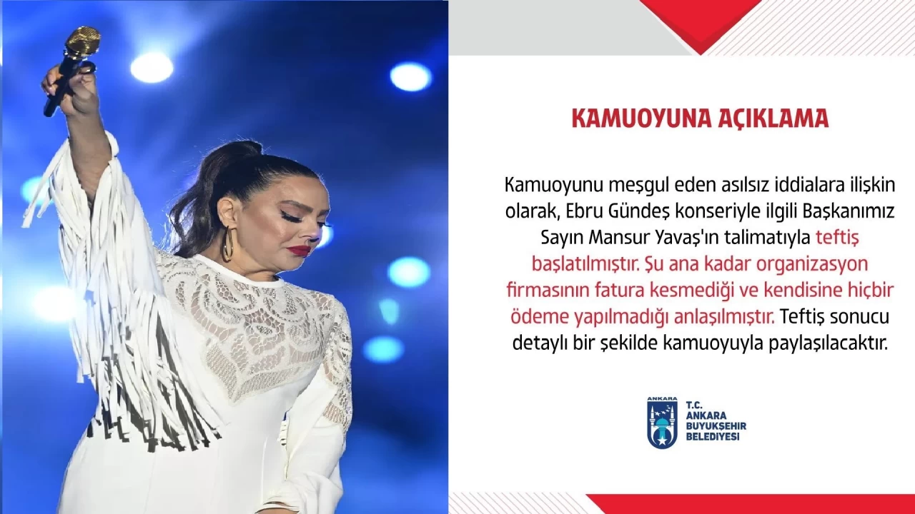 ABB'den Ebru G�nde� konserine ili�kin a��klama