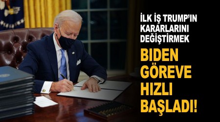 ABD Başkanı Biden göreve hızlı başladı