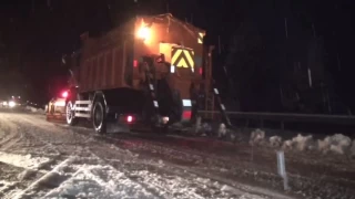 Antalya-Konya karayolunda kar kalınlığı yer yer 10 santimetreye ulaştı