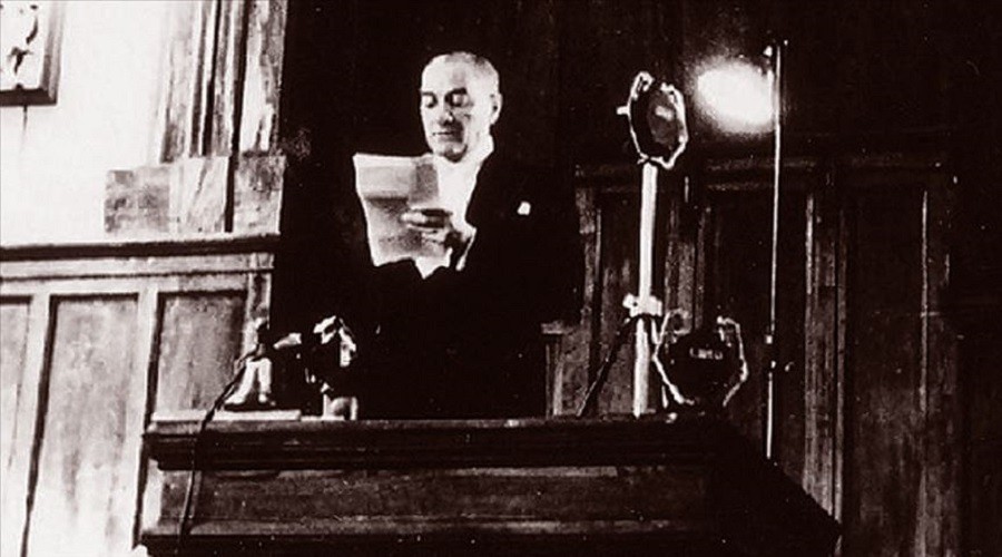 Atatürk'ün Cumhurbaşkanı unvanıyla ilk konuşması