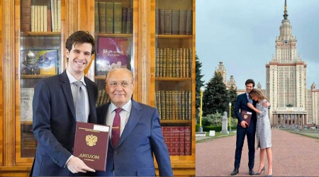 Bear Esad'n olu Moskova'da mezun oldu