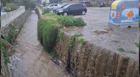Bodrum'da saanak ya etkili oldu