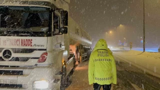 Bolu Dağı büyük araçlara kapatıldı