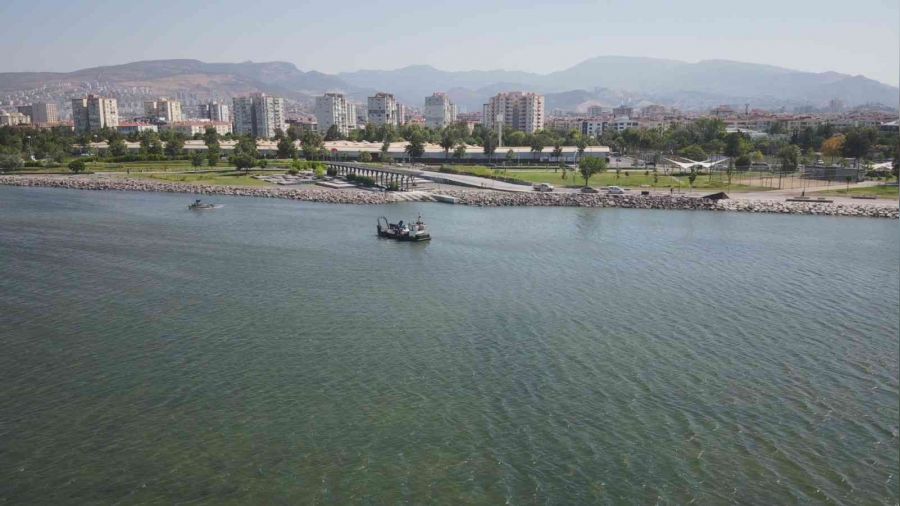 Bostanlı'daki deniz marulu temizliği tamamlandı