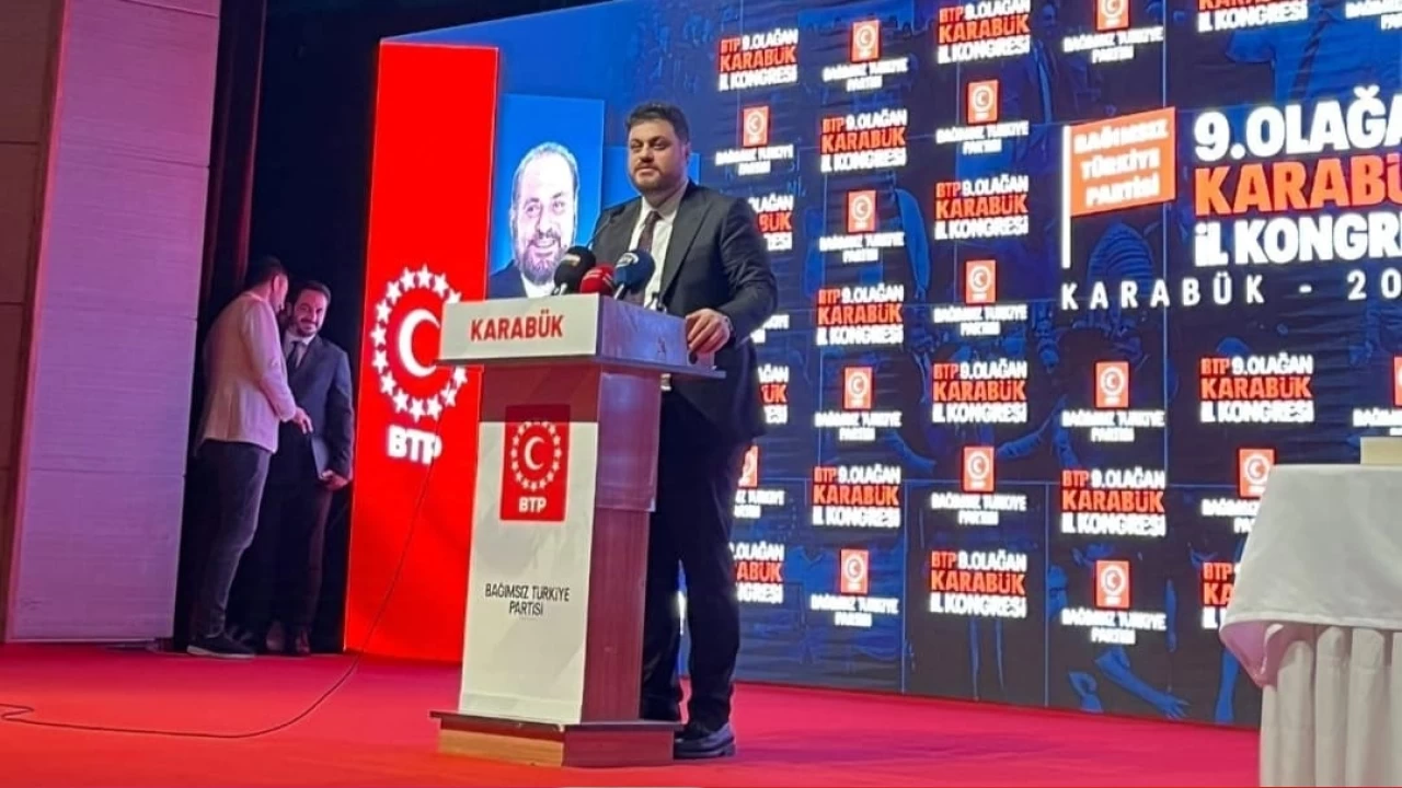 BTP lideri Hüseyin Baş Karabük'te konuştu