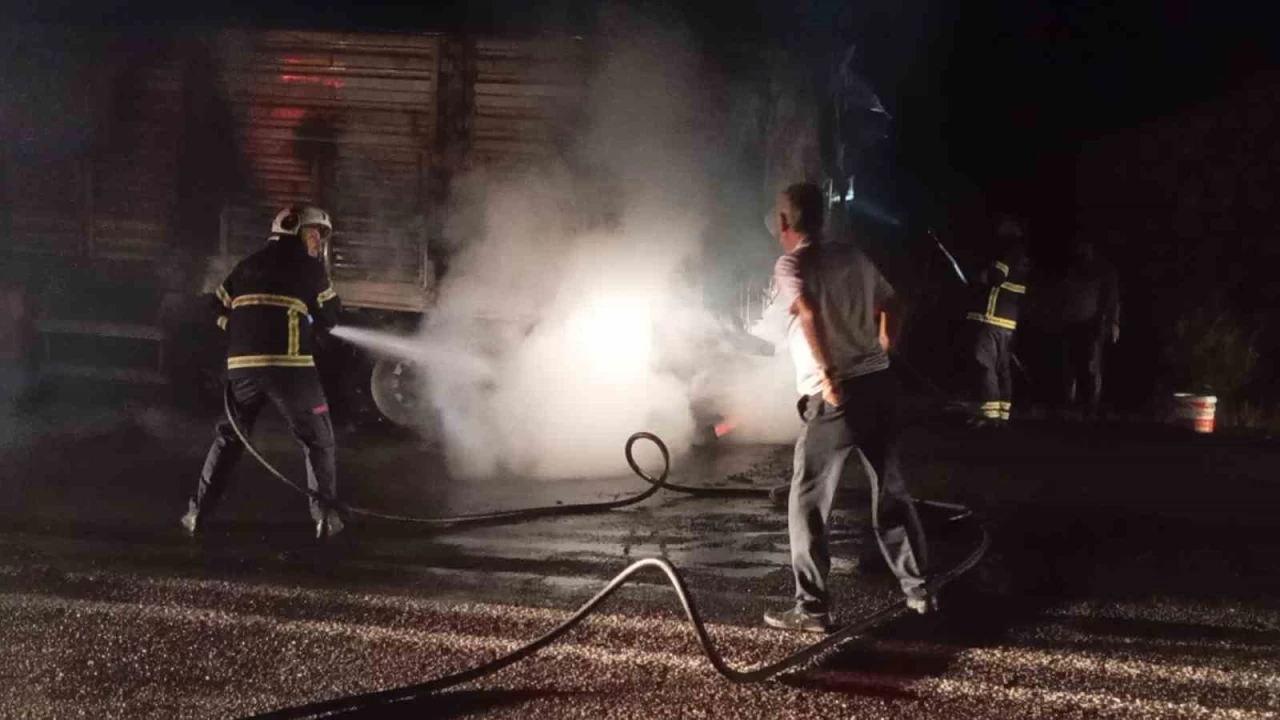 Bu�day y�kl� t�r seyir halindeyken yand�