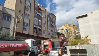 Bursa'da 6 katl apartmanda yangn