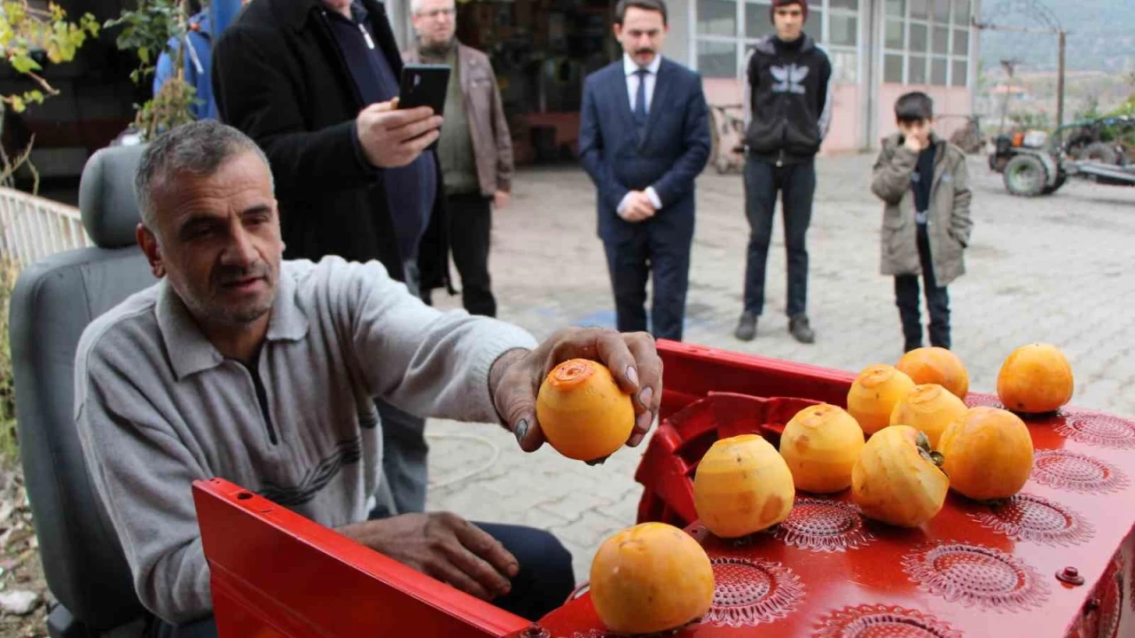 Çamaşır makinesini hurma soyma makinesine dönüştürdü