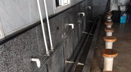 Caminin muslukları çalındı
