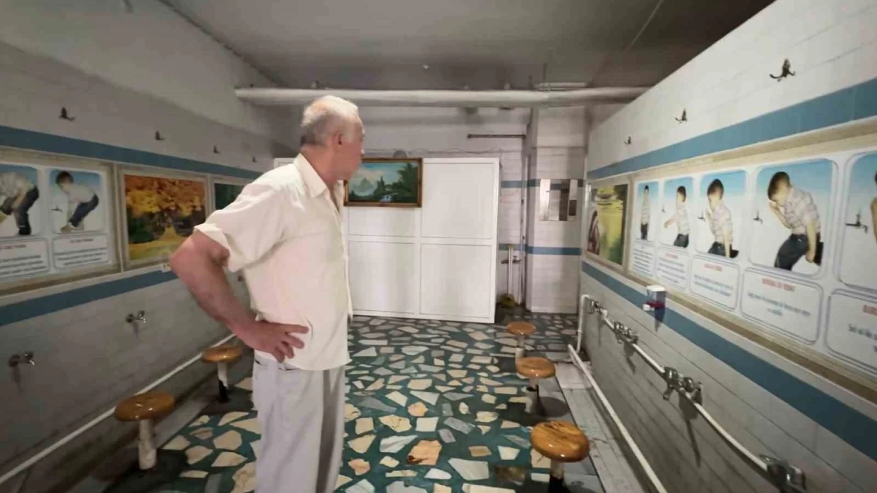 Caminin sabunluklar�n� �ald�, kay�plara kar��t�