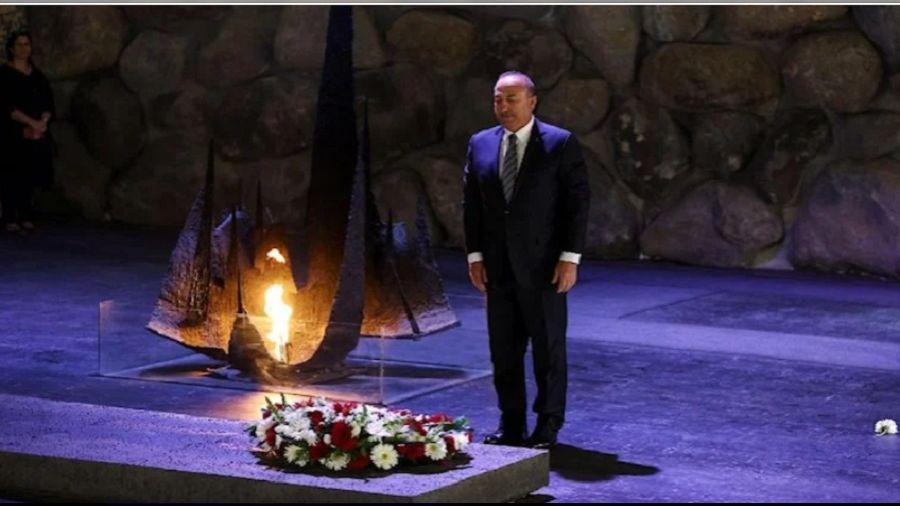 �avu�o�lu �srail'de Holokost M�zesi'ni ziyaret etti