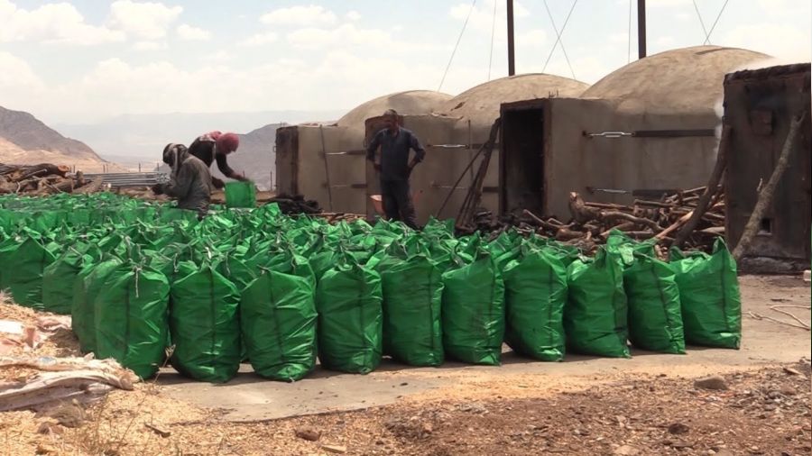 Cizre'de 300 derecelik f�r�nlarda mangal k�m�r� �retiyorlar