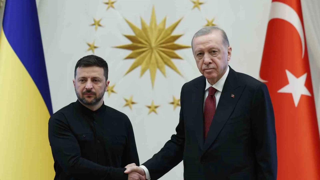 Cumhurbakan Erdoan Zelenskiy ile grt