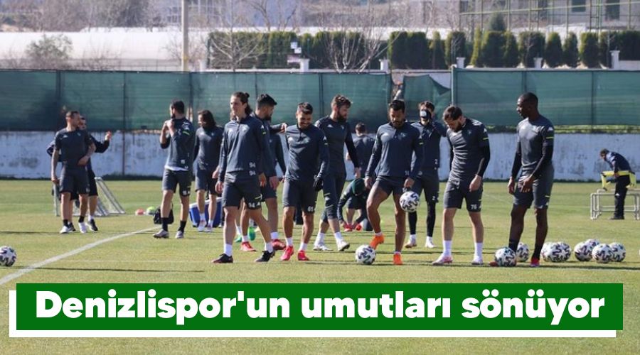 Denizlispor'un umutlar� s�n�yor