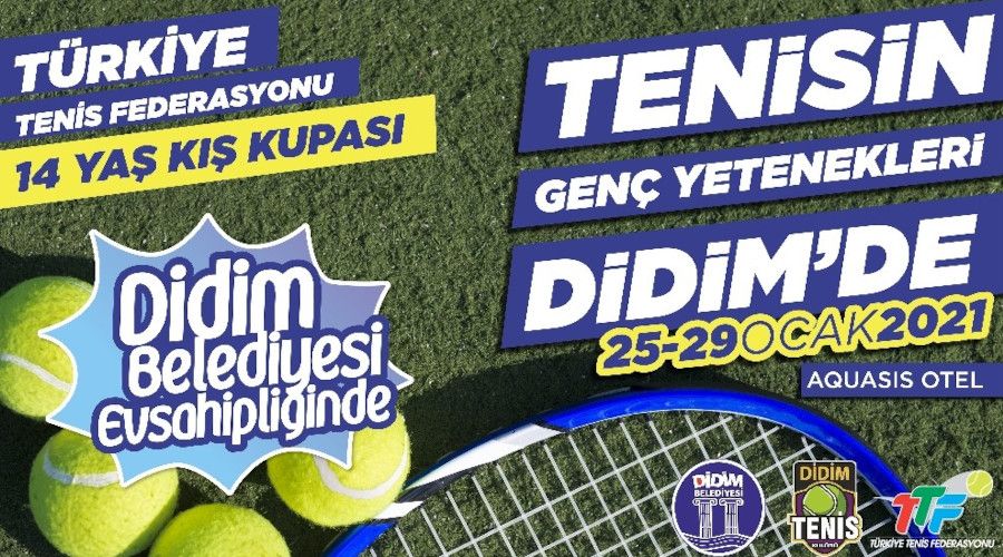 Didim'de 14 yaş tenis turnuvası düzenlenecek