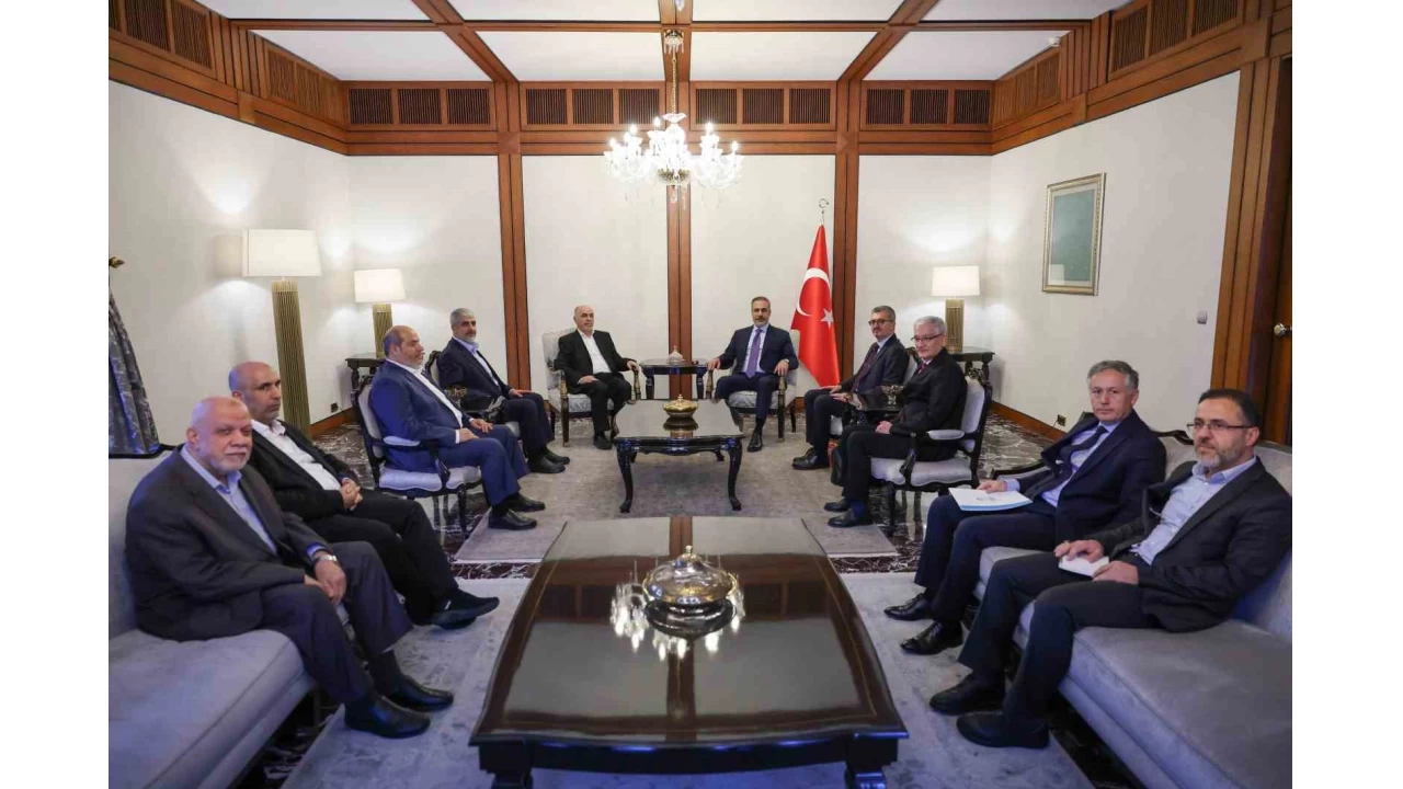 D��i�leri Bakan� Fidan, Hamas heyetiyle g�r��t�