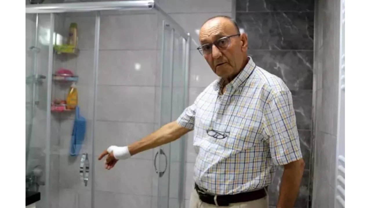 Duşakabin patladı, eline 20'ye yakın dikiş atıldı