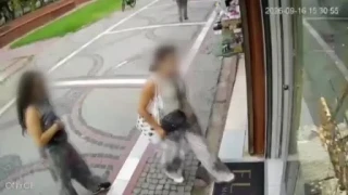 Edirne'de Bulgar kadınların hırsızlığı kamerada