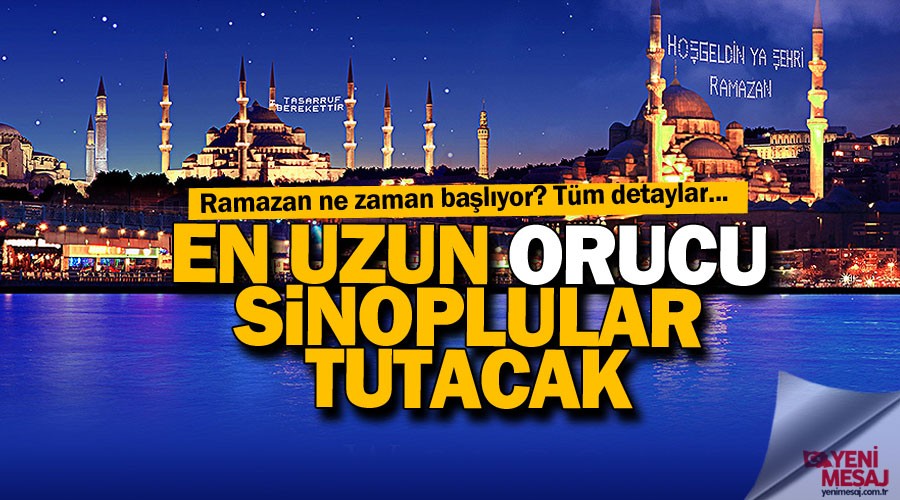 En uzun orucu Sinoplular tutacak