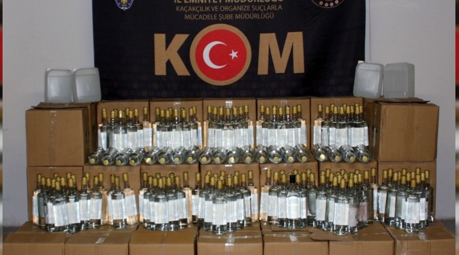 Eski�ehir'de 979 litre ka�ak alkol ele ge�irildi