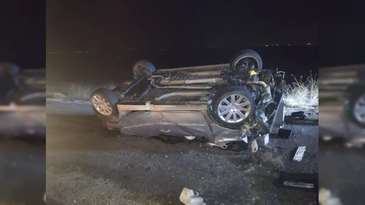 Eskişehir'de devrilen otomobildeki 1 kişi öldü, 3 kişi yaralandı
