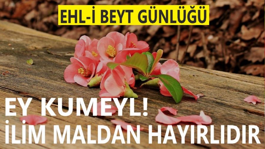 ‘Ey Kumeyl! İlim maldan hayırlıdır’
