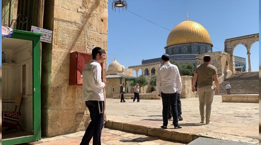 Fanatik Yahudiler Mescid-i Aksa'ya bask�n d�zenledi