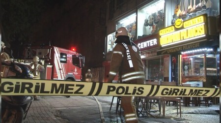 Fatih'te iş yerinde yangın