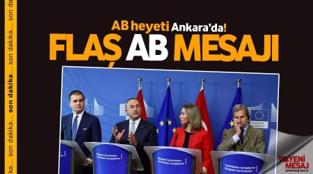 Flaş mesaj! "Türkiye AB'ye aday ülkedir. Siyasi engeller çıkarılmamalı"