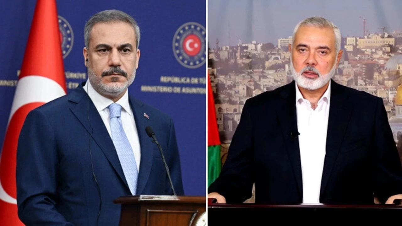 Hakan Fidan, Hamas Siyasi Bro Bakan Heniyye'yi kabul etti