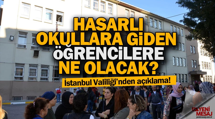 Hasarlı okul öğrencilerinin yeni okulları belli oldu