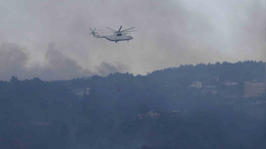 Hatay'daki orman yangınına müdahale yeniden başladı