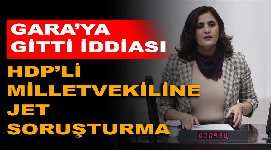 HDP'li milletvekiline jet soru�turma