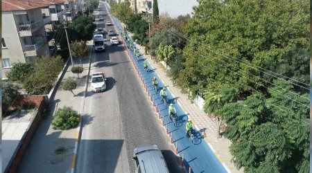 İlk bisiklet yolu açıldı