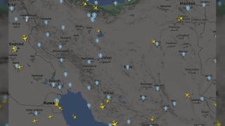 İran'ın hava sahası boşaldı