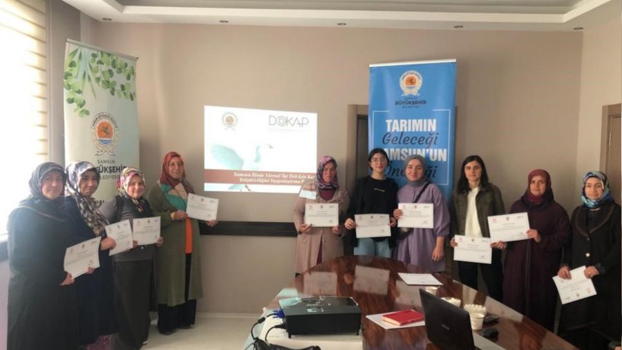 Kadınlara kaz yetiştiriciliği eğitimi