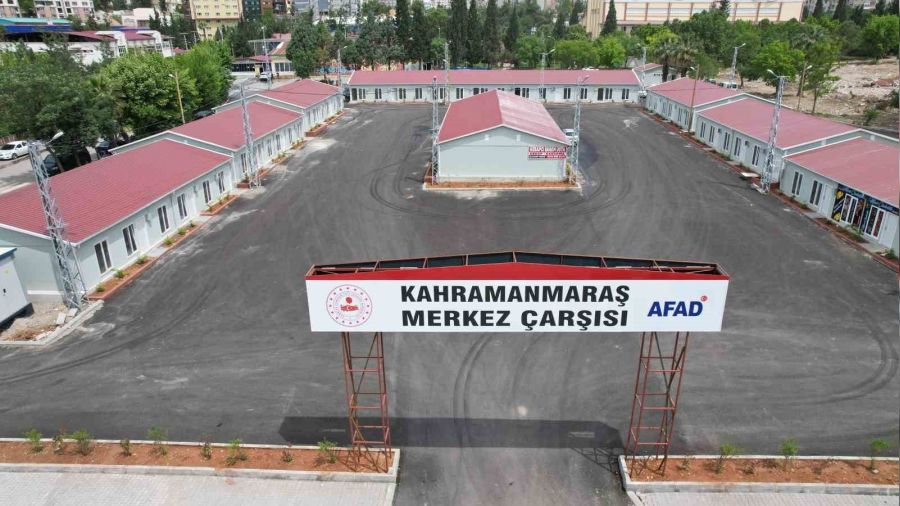 Kahramanmaraş 'Merkez Prefabrik Çarşı' hizmete girdi