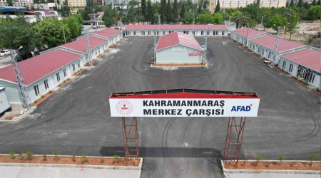 Kahramanmaraş 'Merkez Prefabrik Çarşı' hizmete girdi