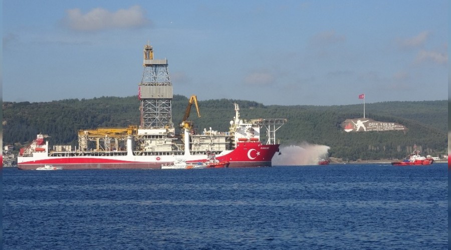 Kanuni sondaj gemisi anakkale Boaz'ndan geti