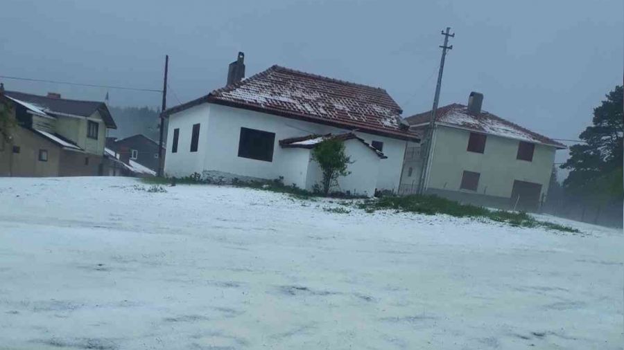 Kastamonu'nun yaylalar�na dolu ya�d�