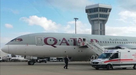 Katar uçağı Şanlıurfa'ya acil iniş yaptı
