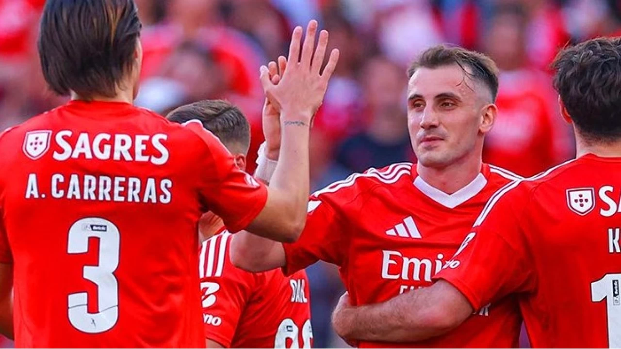 Kerem Aktürkoğlu'nun gol attığı maçta Benfica, AVS'yi 6-0 mağlup etti