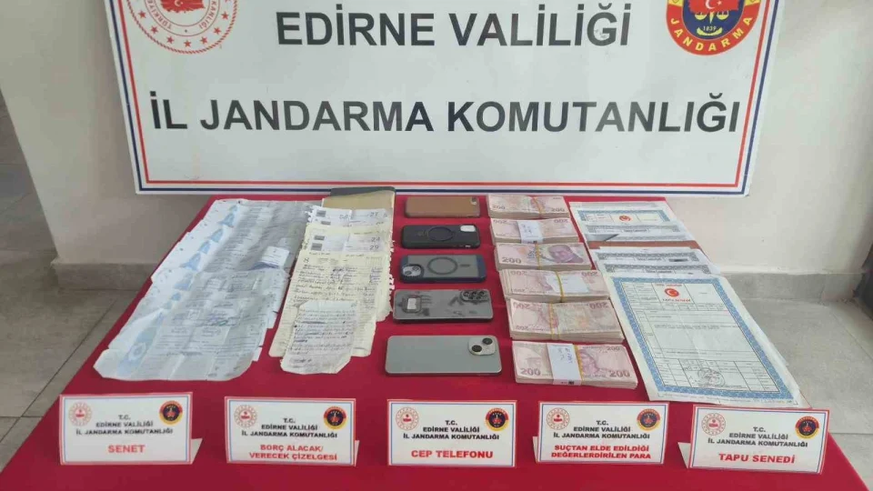 Ke�an'da "tefecilik" operasyonu: 6 ��pheli tutukland�