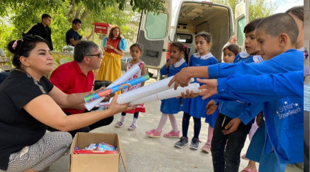 Kilis'te köylere kitap kampanyası sürüyor