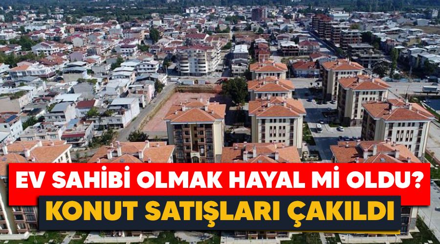 Konut satışları çakıldı