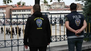 Konya'da okul �evrelerinde s�k� denetim: 25 bin 528 ki�i sorguland�