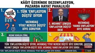 Mehmet �im�ek �enflasyon d��t��, vatanda� �hangi enflasyon� 