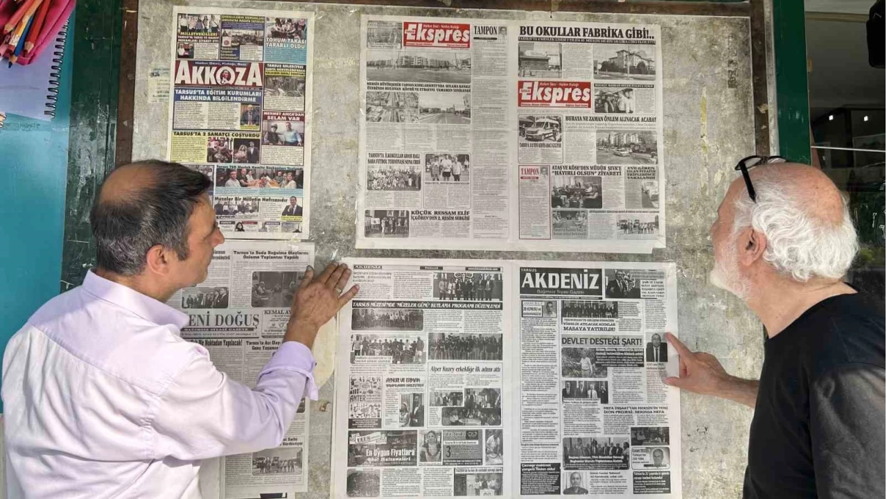 Mersin'de 48 yıllık duvar gazetesi geleneği
