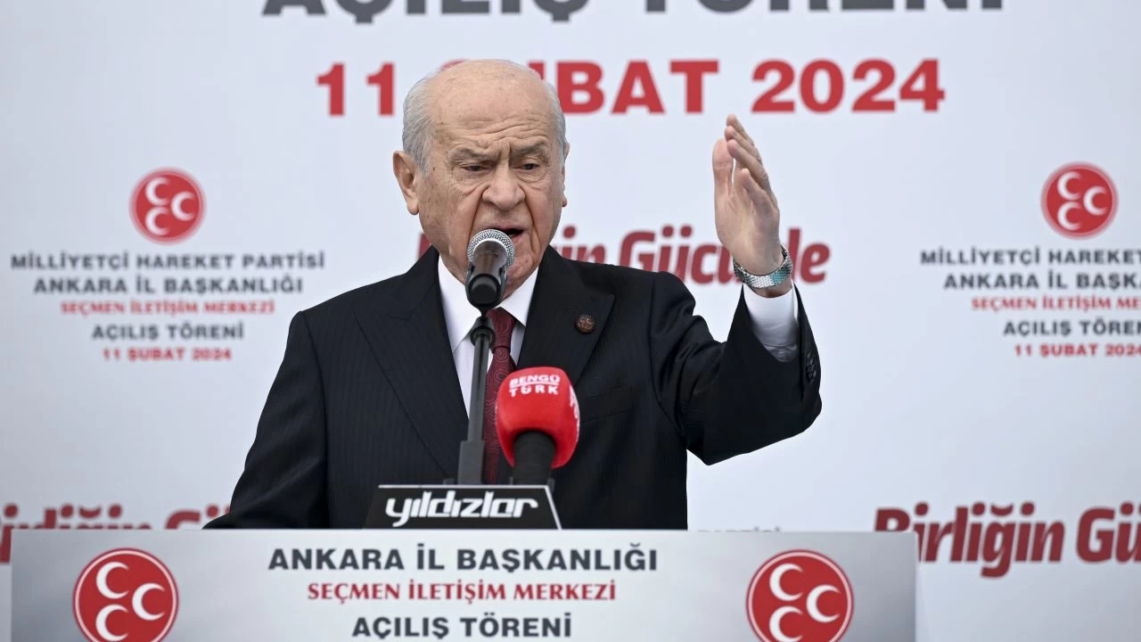 MHP Genel Ba�kan� Bah�eli CHP'ye y�klendi