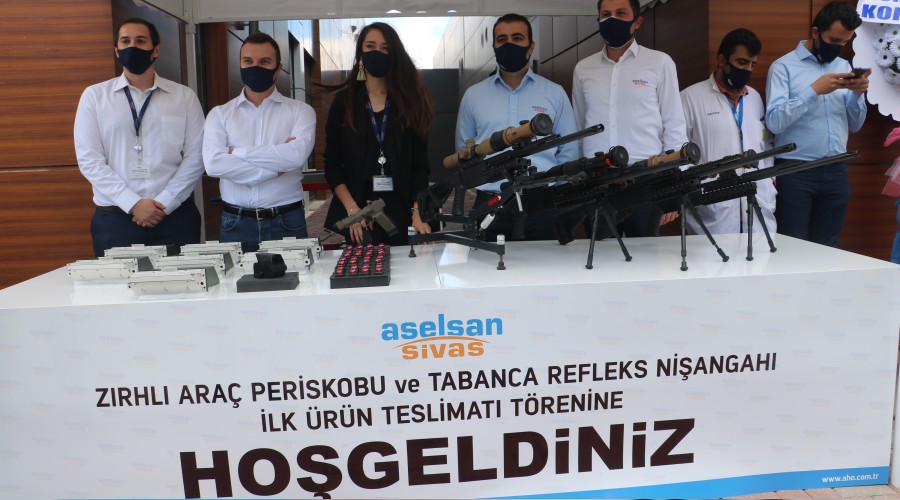 Milli üretim yerli silah parçaları teslim edildi